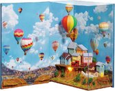 Miniatuur scène - bouwpakket - world view- Hot air Ballon