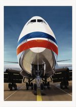 Thijs Postma - TP Aviation Art - Poster - Boeing 747 Jumbo Jet Landing - 50x70cm