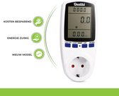 Qualitá® Energiemeter Verbruiksmeter - Energiemeter Stopcontact - Energieverbruiksmeter - Stroommeter- Verbruiksmeter - Energiekostenmeter