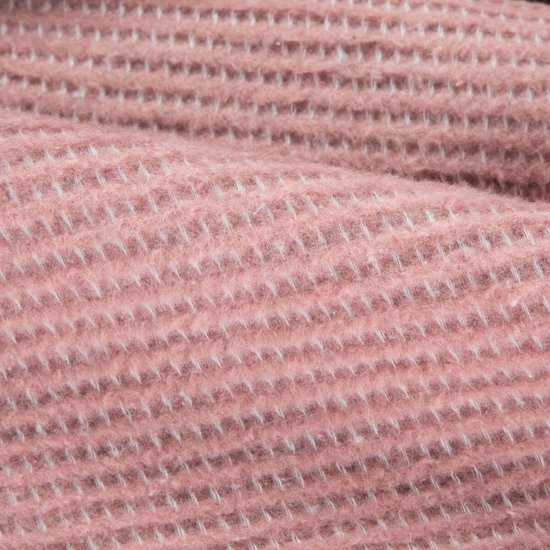 Oneiro’s Luxe Plaid AMBER roze - 220 x 200 cm - wonen - interieur - slaapkamer - deken – cosy – fleece - sprei - Oneiro