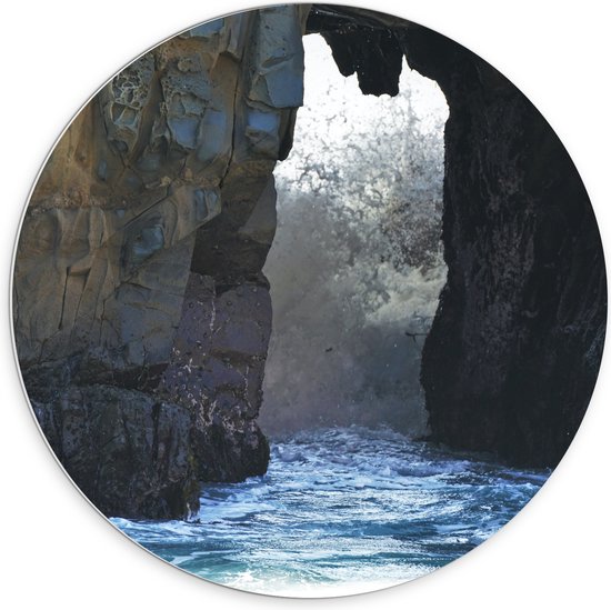 WallClassics - Cercle mural en panneau de mousse PVC - Pont dans Water - Photo 70x70 cm sur cercle mural (avec système de suspension)