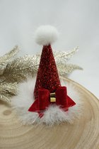 Kerstman hoedje - Kerst - Rood - Glitter - Kerstmuts - Bows and Flowers