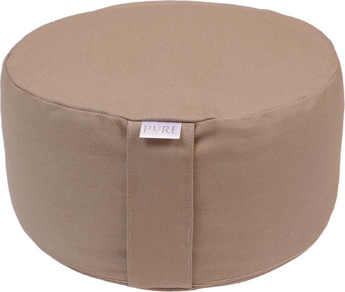 Meditatiekussen beige rond - Pure | Yoga kussen
