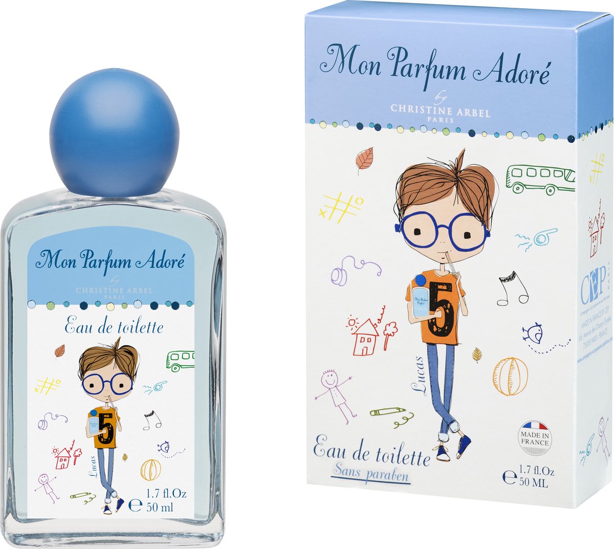 Christine Arbel - Kinderparfum voor jongens | Mon parfum adoré Lucas | kinderparfum | eau de toilette - 50 ml - made in france - 36m+