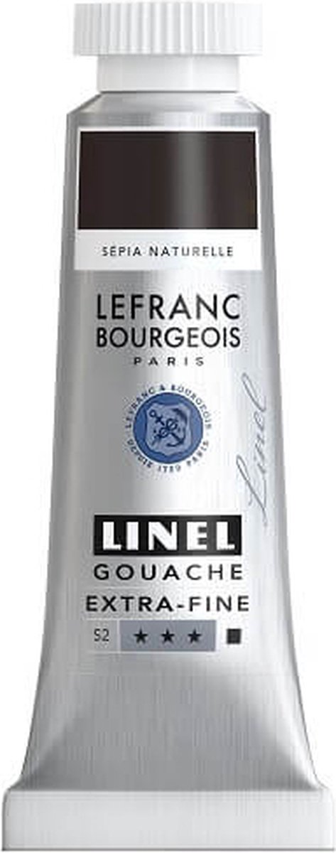 Lefranc & Bourgeois Linel Gouache Extra Fine Raw Sepia 222 14ml