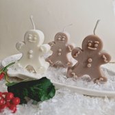 Chennies candles - Handgemaakte Kerst Cookie Kaars - Kerstgift - Kerstkaars - Kerstcadeau - 3 stuks - Combi set