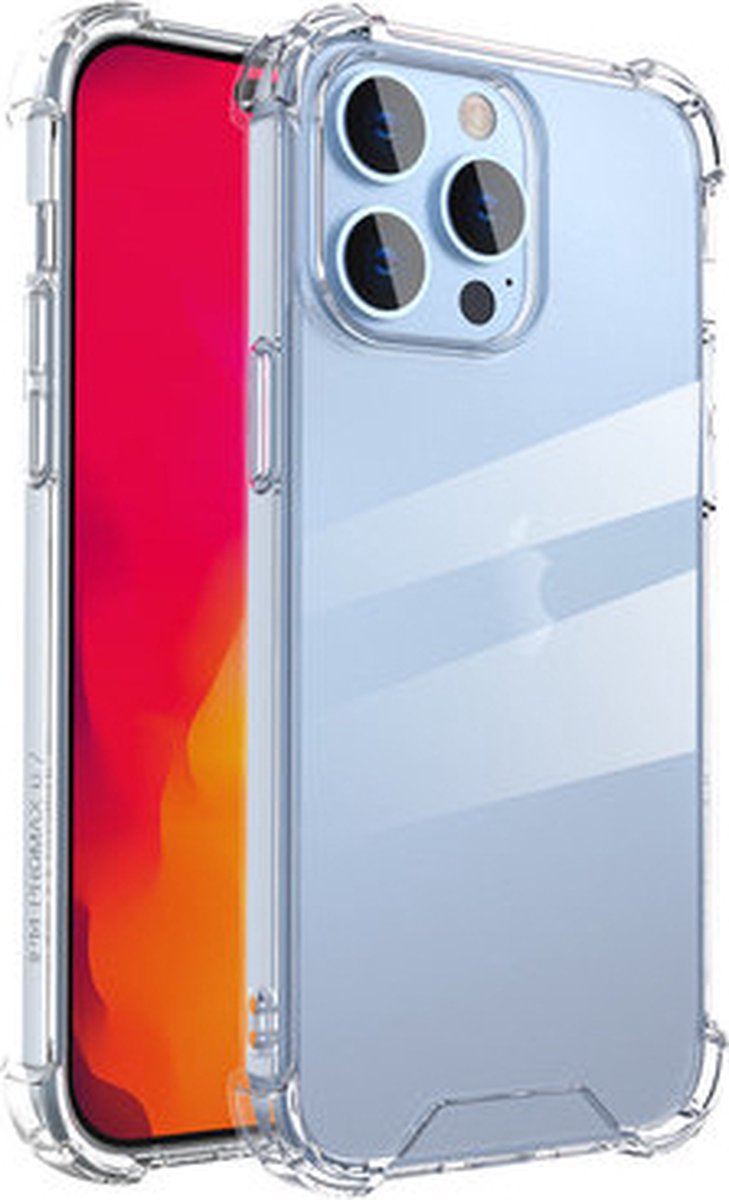 iPhone 14 Pro Hoesje - Anti-Shock - Transparant - Telefoon Hoesje - Case - Duurzaam - Betaalbaar
