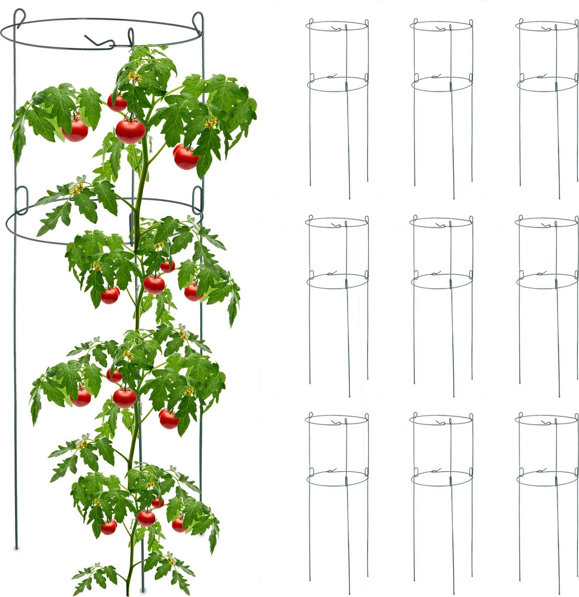 Relaxdays Plantensteun Klimplanten - Set Van 2 - Rankhulp 100 Cm   Klimplantensteun Tuin