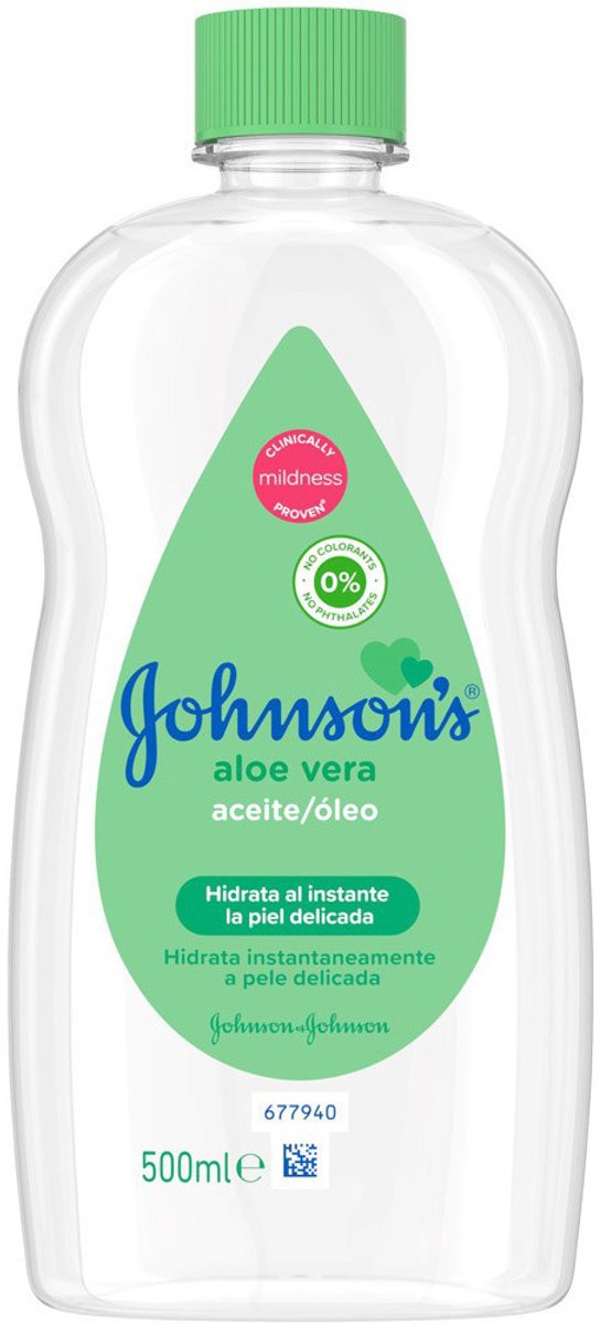 Johnson's Baby Olie Aloe Vera 3 x 500 ml - Voordeelverpakking van Johnson's — afbeelding 2