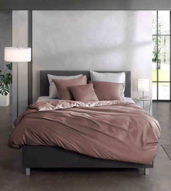 Zohome Satinado Dekbedovertrek - Lits-jumeaux - Katoensatijn - 240x200-220cm - Roze