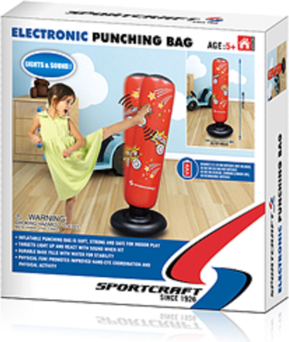 Sportcraft - Sac de frappe électronique pour enfants - 115cm avec