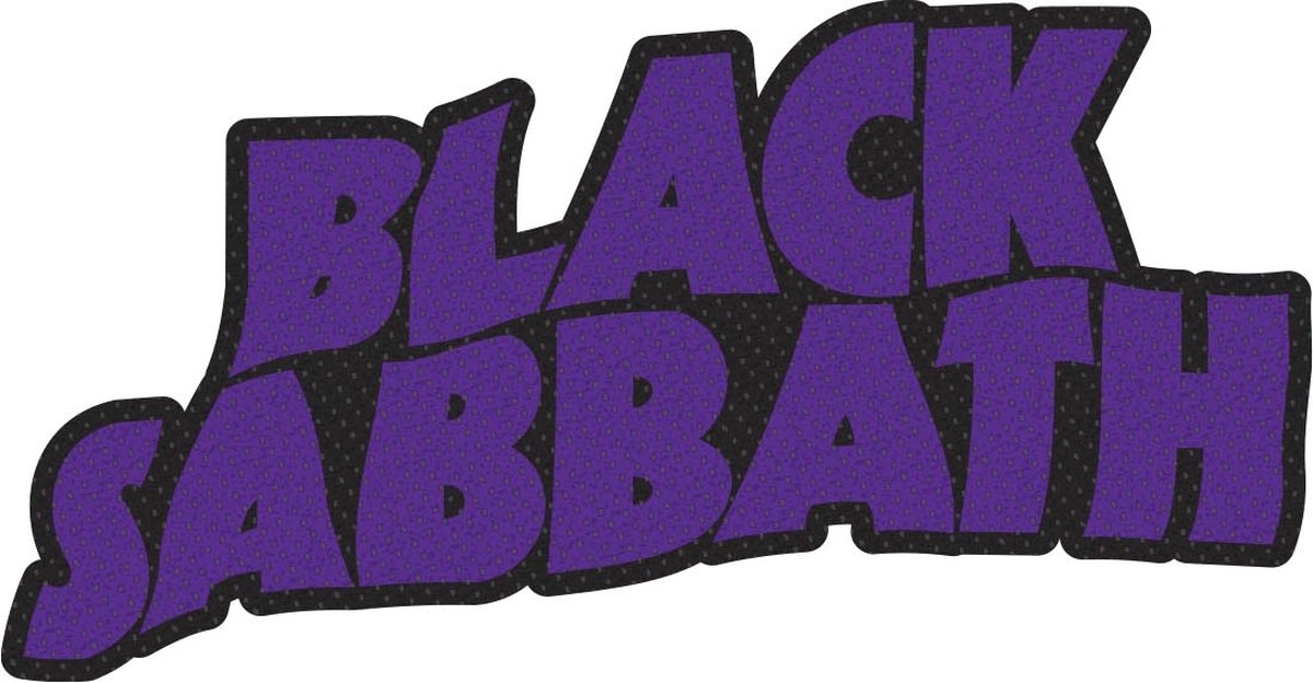 Black Sabbath - Logo Cut Out Patch - Paars