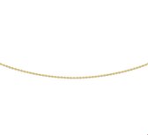 The Jewelry Collection Ketting Anker Plat 0,8 mm 42 cm - Goud