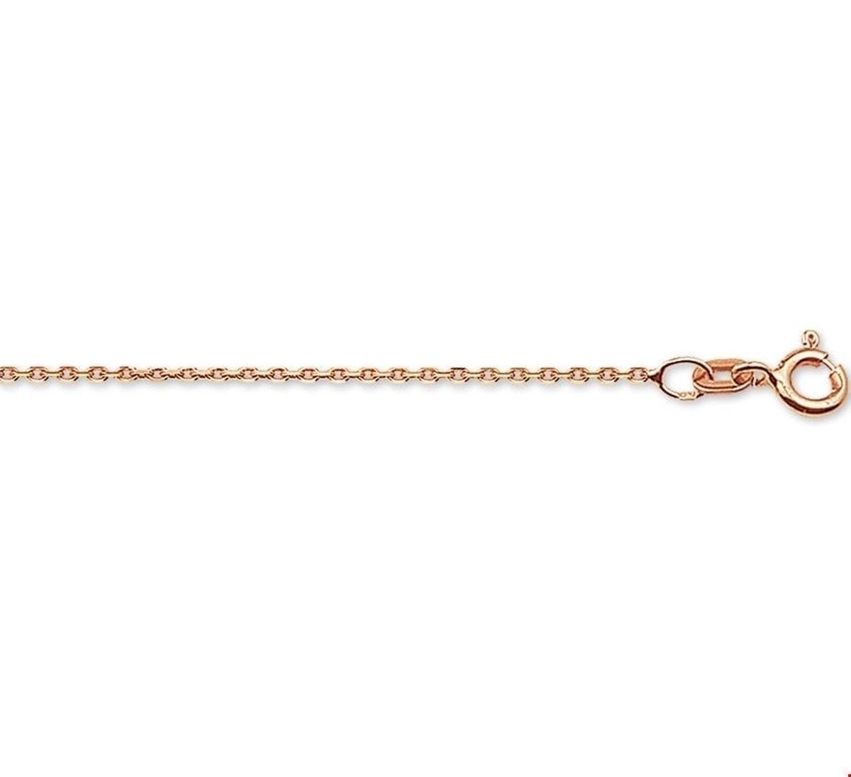 Roségoud Collier anker gediamanteerd 1 4400397 50 cm