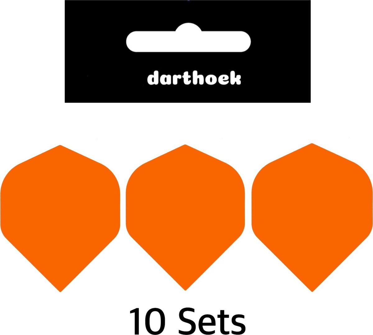 Darthoek| Flights | Poly | Oranje | 10 Sets | (30 stuks) | + 1 set Darthoek flights