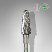 Staleks Carbide nail drill bit, “frustum”, green, head diameter 6 mm/ working part 14 mm