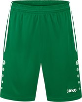 Jako - Short Allround - Groene Shorts Kids-128