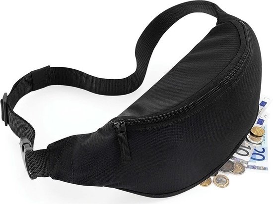 Foto: Heuptasje fanny pack zwart 28 x 14 x 8 cm festival musthave