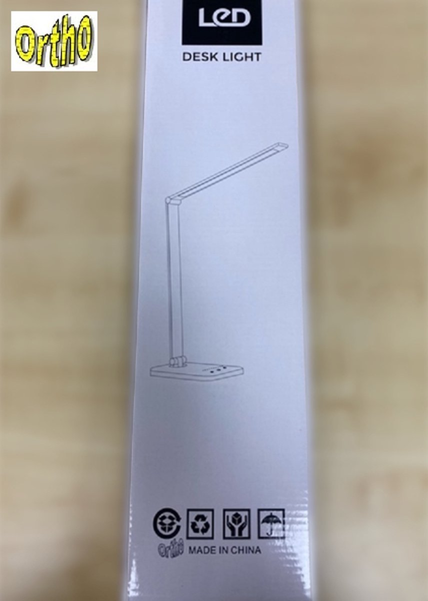 Ortho® - Bureaulamp - Bedlamp - Leeslamp - Nachtlamp - LED - Kleur licht, van Warm Wit tot Daglicht - Dimbaar - Qi draadloos opladen - USB oplaadpoort - Rose / Pink thumbnail 5