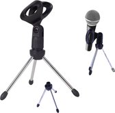 Microfoon houder Flexibele geschikt  voor microfoons met een diameter van 32mm /Microfoon standaard/Microfoon klem tripod statief/ Tafel stand Mic holder kleur zwart