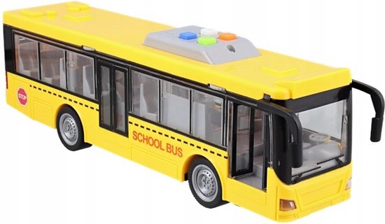 Big bus - speelgoed auto - stadsbus - friction bus - met openslaande deuren  licht en... | bol.com