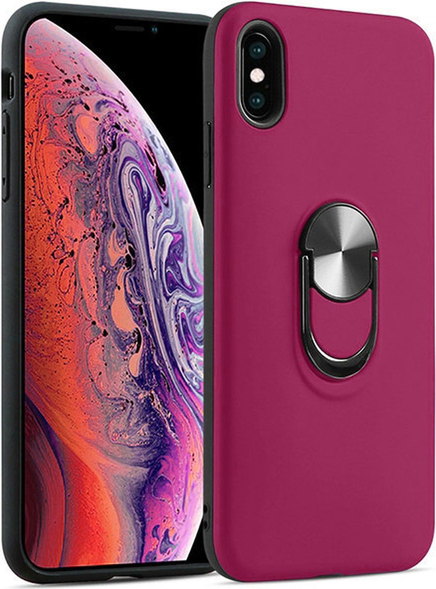 Hoesje Geschikt voor iPhone XR hoesje Shockproof Armor case - back cover – TPU – Roze