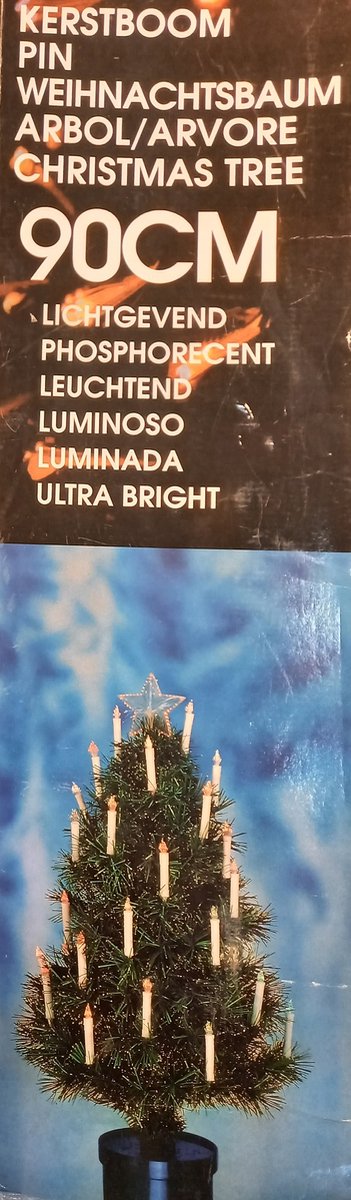 Lichtgevende kerstboom 90 cm - met sfeerkaarsjes
