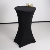 Stretch rok zwart voor sta tafel 60cm