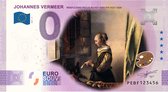 0 Euro biljet 2021 - Johannes Vermeer Brieflezend Meisje bij het Venster KLEUR