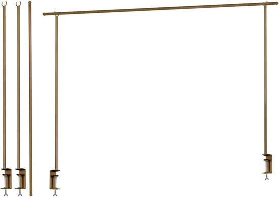 Tafelklem Goud - Tafelklem verstelbaar 135- tot 250 cm metaal goudkleur