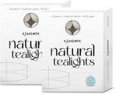 C-Lights - Bougies chauffe-plat naturelles - 2 x 40 pièces - Végétale & Compostable