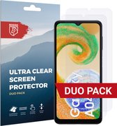 Rosso Screen Protector Ultra Clear Duo Pack Geschikt voor Samsung Galaxy A04s | TPU Folie | Case Friendly | 2 Stuks