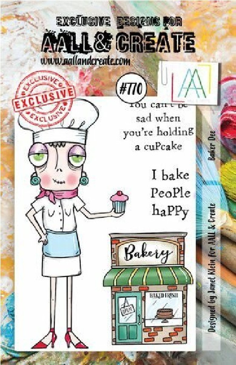 Aall & Create clearstamps A7 - Baker dee