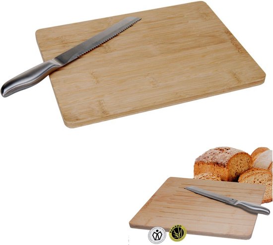 Drijvende kracht strelen Blijkbaar Cheqo® Brood Snijplank - Snijplank voor Brood - Stokbrood Snijplank -  Stokbrood... | bol.com