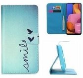 Samsung A20s Hoesje Met Pasjeshouder Bookcase Smile