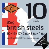 Rotosound British Steel Snarenset Elektrische Gitaar Met Specter Plectrum - 010 - 046 Set - Gitaar Snaren