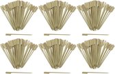 300x Fingerfoodspiesen van bamboehout - Houten spiesen met breed gripoppervlak voor betere grip - ideaal voor buffet of gastro (300 stuks - 20cm met handvat)