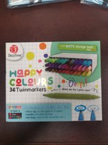 HAPPY COLOURS 36 TWINMARKERS