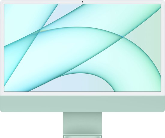 Apple iMac 24 inch 4.5K Retina 512GB SSD 8GB RAM M1-chip Alles-in-één PC Groen Wi-Fi 6