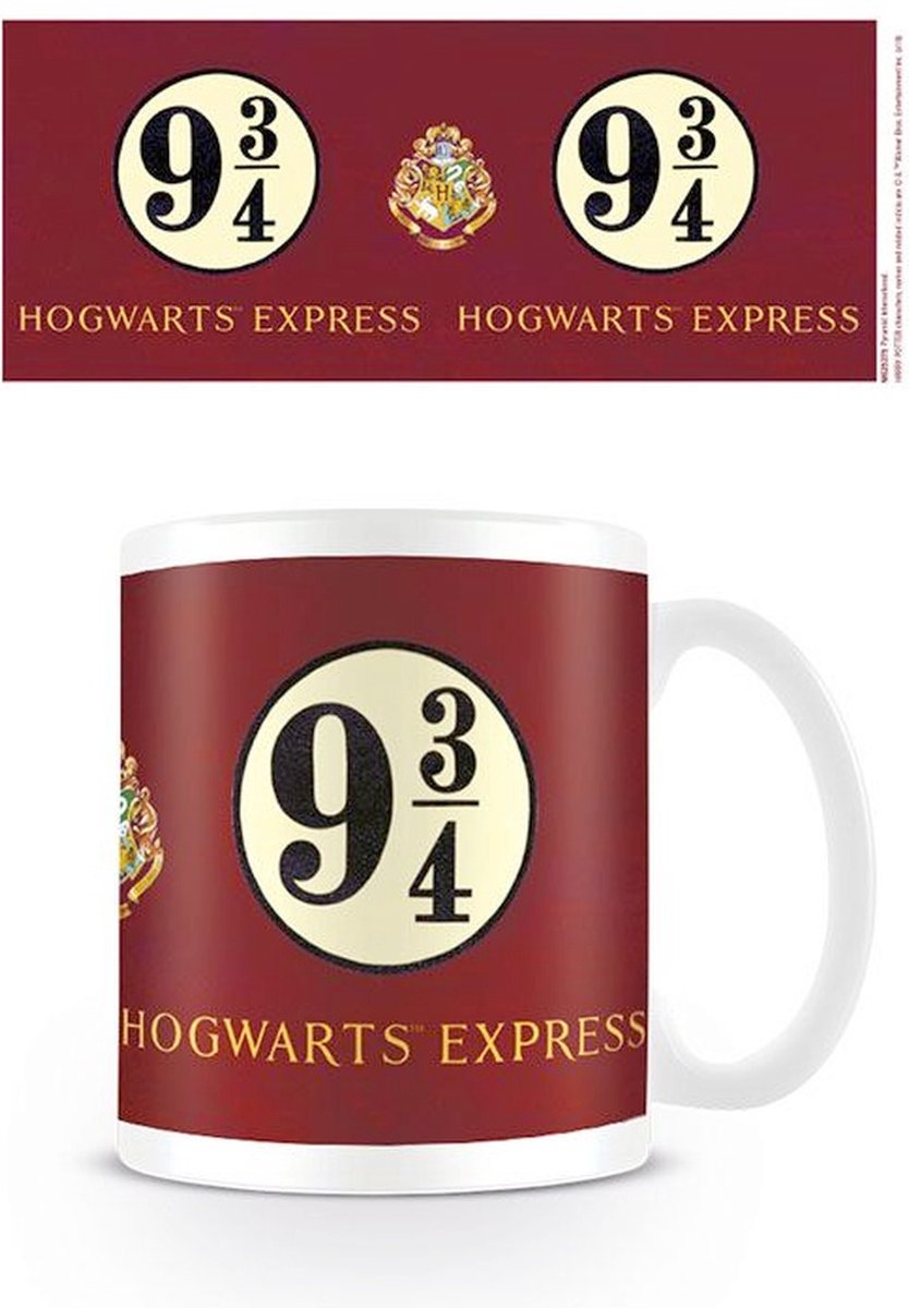 Harry Potter Mok/beker Platform 9 3/4 Bordeaux rood