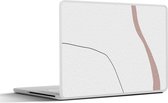 Laptop sticker - 15.6 inch - Lijn - Pastel - Design - 36x27,5cm - Laptopstickers - Laptop skin - Cover