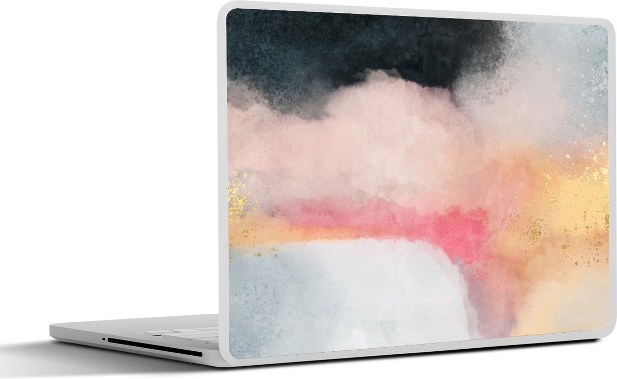 Laptop sticker - 15.6 inch - Verf - Abstract - Design - 36x27,5cm - Laptopstickers - Laptop skin - Cover