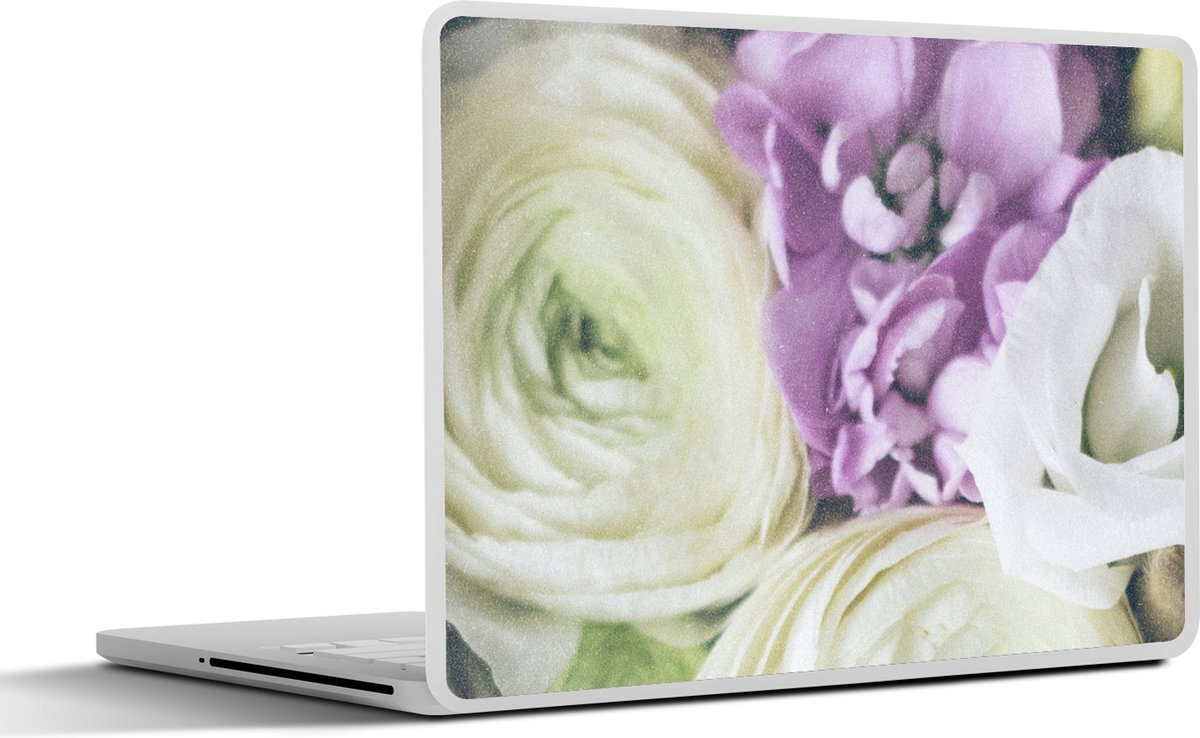 Laptop sticker - 12.3 inch - Bloemen - Rozen - Natuur - 30x22cm - Laptopstickers - Laptop skin - Cover