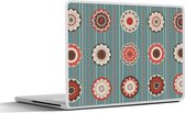 Laptop sticker - 15.6 inch - Bohemian - Bloemen - Vintage - Design - 36x27,5cm - Laptopstickers - Laptop skin - Cover