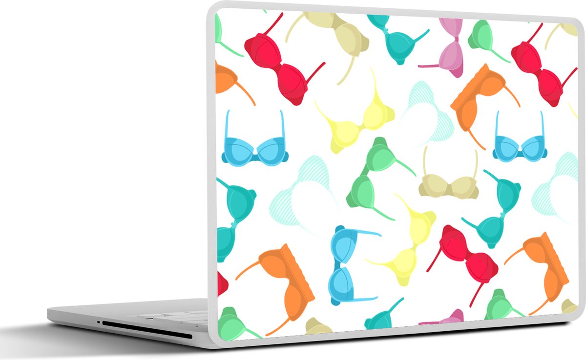 Laptop sticker - 14 inch - Bh - Regenboog - Vrouwen - Patroon - 32x5x23x5cm - Laptopstickers - Laptop skin - Cover