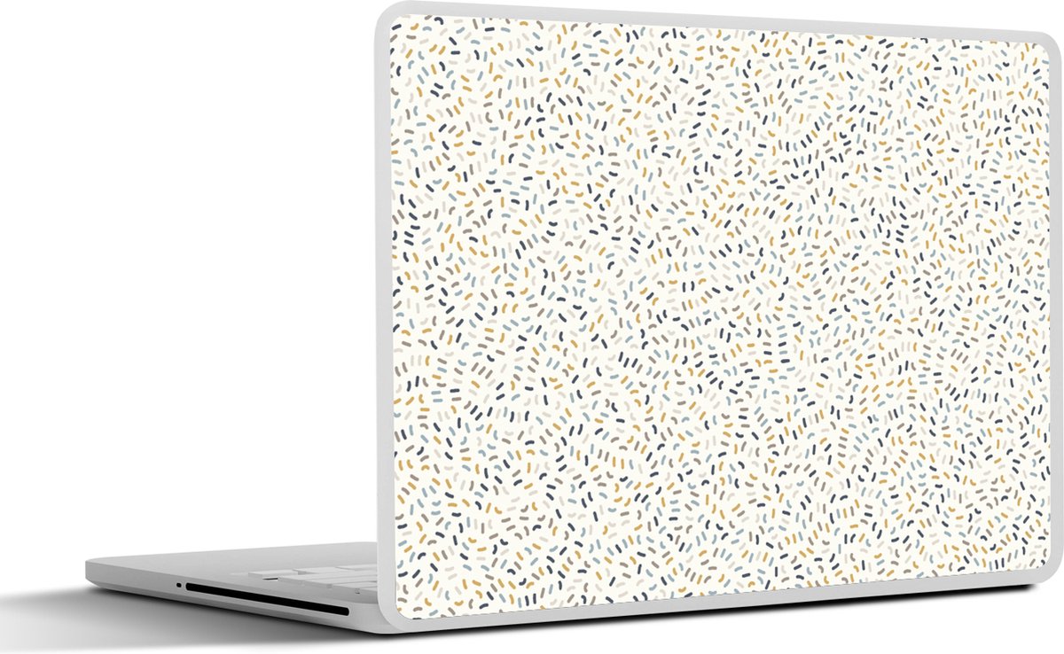 Laptop sticker - 11.6 inch - Patronen - Confetti - Pastel - 30x21cm - Laptopstickers - Laptop skin - Cover