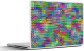 Laptop sticker - 14 inch - Psychedelic - Patronen - Regenboog - 32x5x23x5cm - Laptopstickers - Laptop skin - Cover