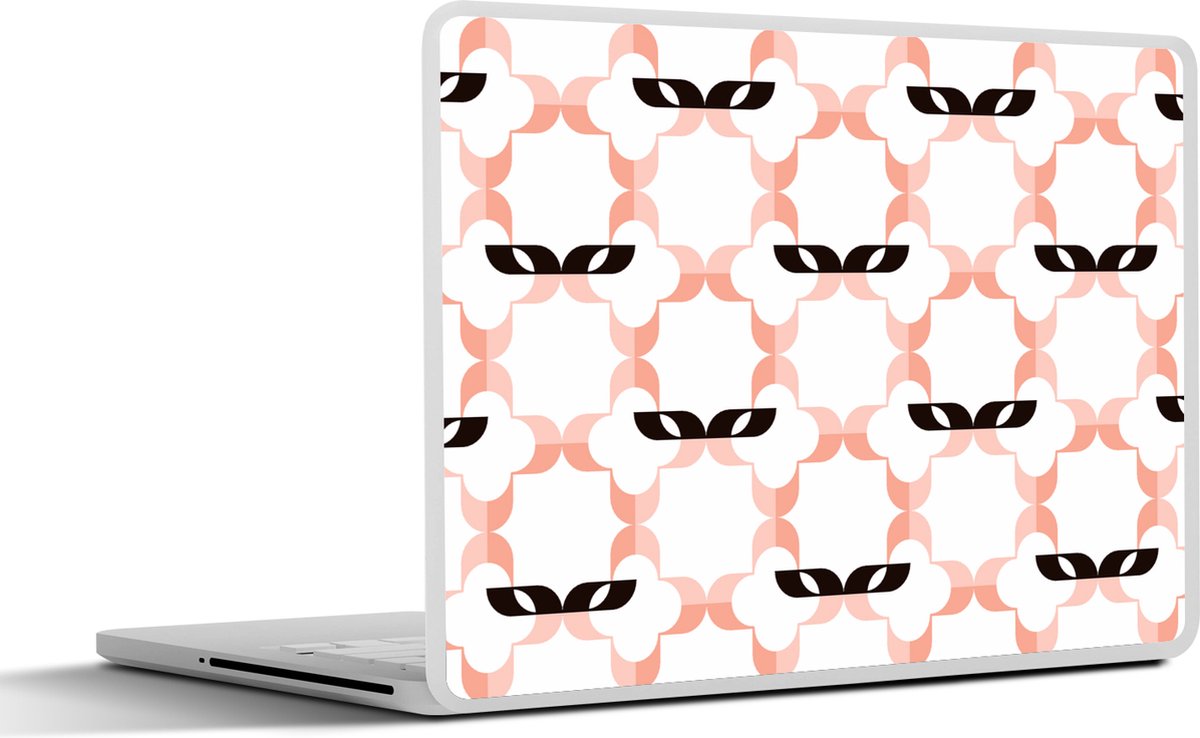 Laptop sticker - 17.3 inch - Carnaval - Patronen - Maskers - 40x30cm - Laptopstickers - Laptop skin - Cover