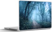Laptop sticker - 12.3 inch - Bomen - Natuur - Mist - 30x22cm - Laptopstickers - Laptop skin - Cover