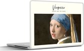 Laptop sticker - 14 inch - Meisje met de parel - Vermeer - Oude meesters - 32x5x23x5cm - Laptopstickers - Laptop skin - Cover